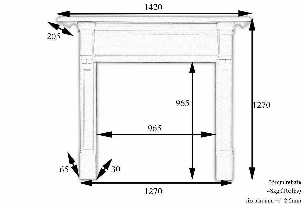 Antique Victorian Cast Iron Fireplace Surround photo for sale