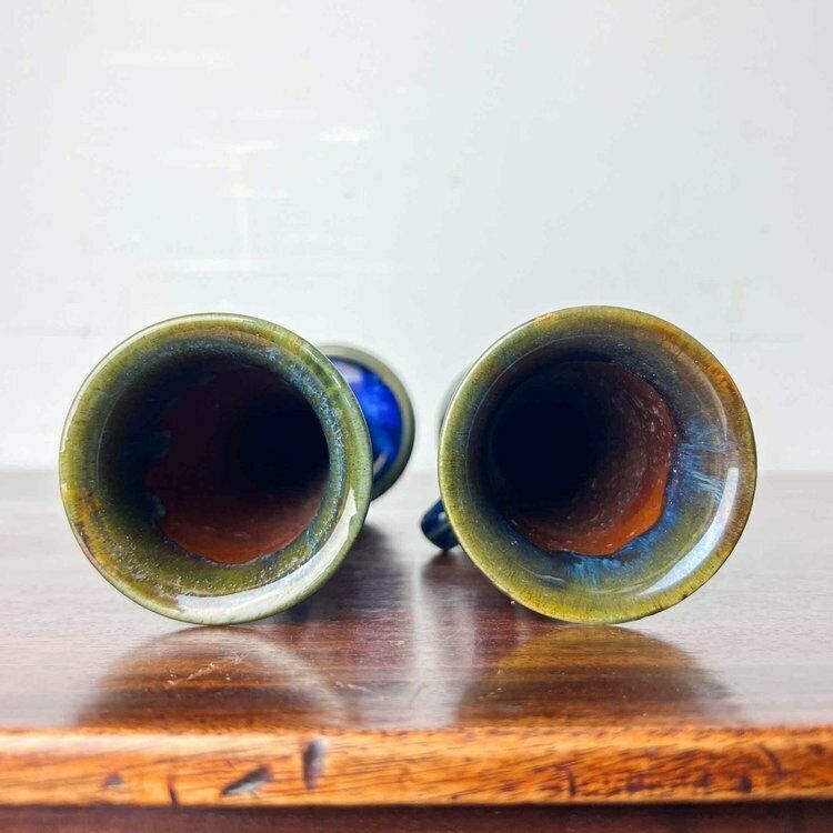 photo for sale Pair Of Bourne Denby Danesby Ware Tall Vases With Handles