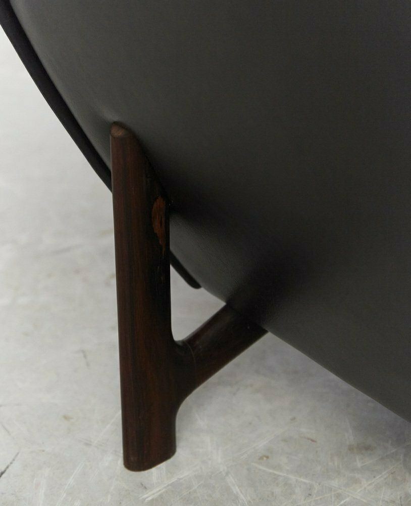 Adam Lounge Chair And Ottoman By Ib Kofod Larsen For Mogens Kold, 1960s, Set Of 2
