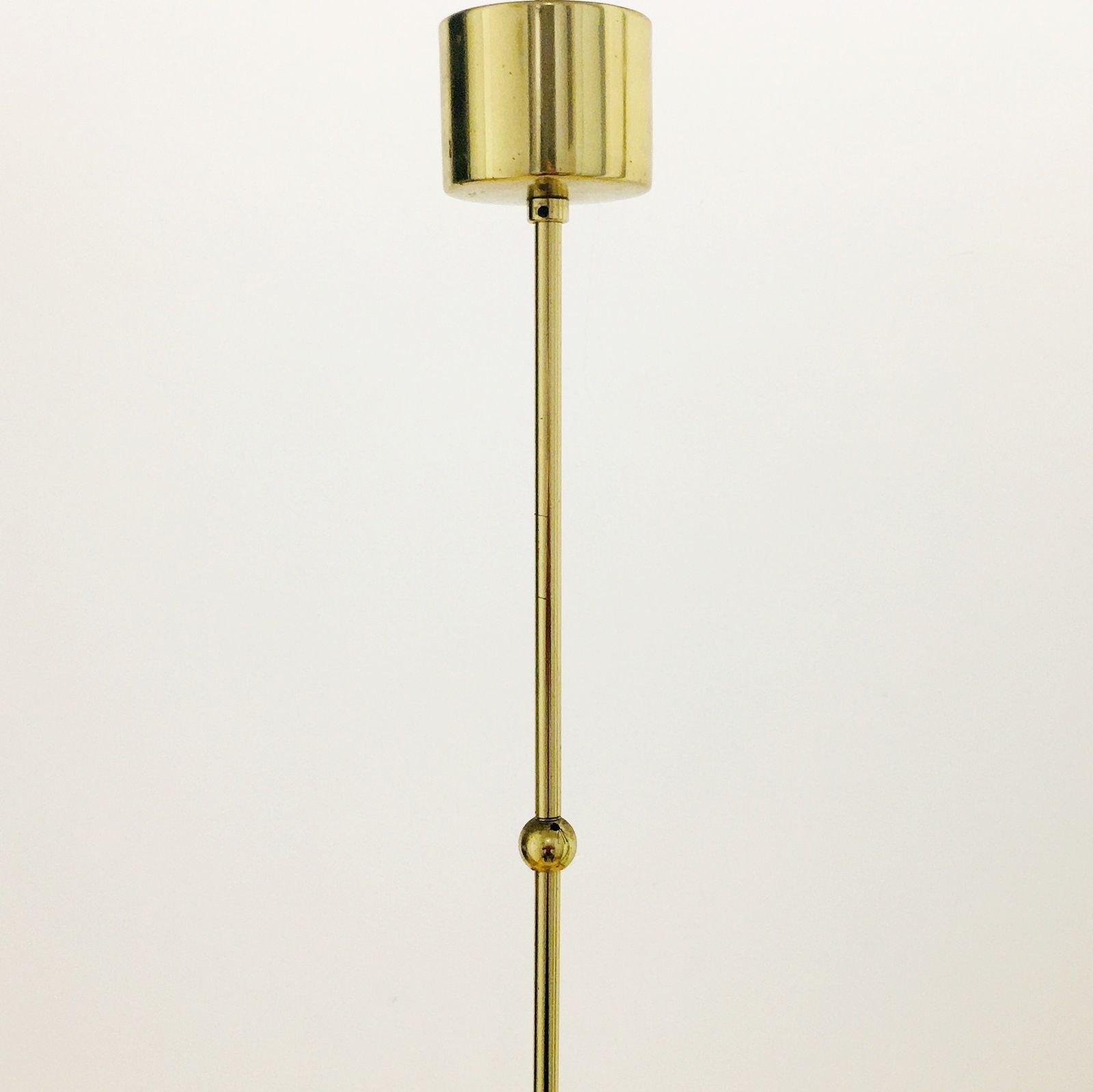 photo furniture Space Age Sputnik Messing & Glazen Bollen Kroonluchter Van Kaiser Leuchten, Duitsland, Jaren 1960