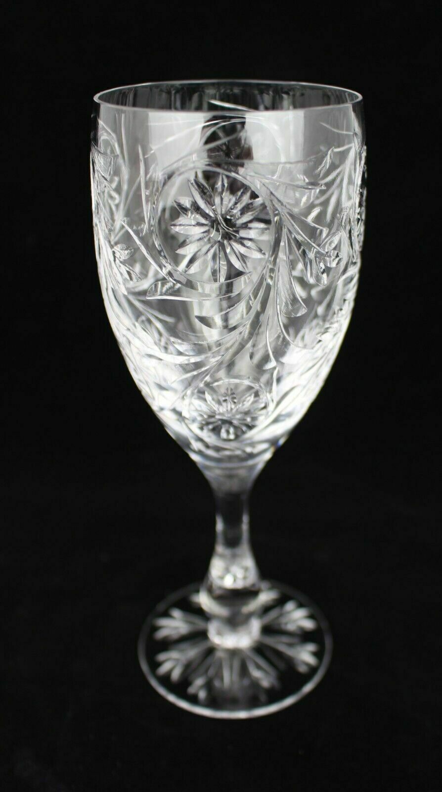 Set Of 8 Tudor Crystal "Catherine Of Aragon" Wine Glasses photo for sale