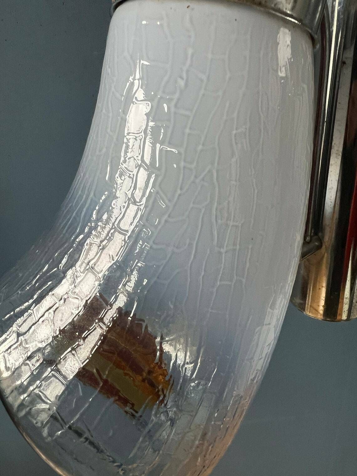 70s Mid Century Mazzega Murano Glass Chandelier Lamp photo buy