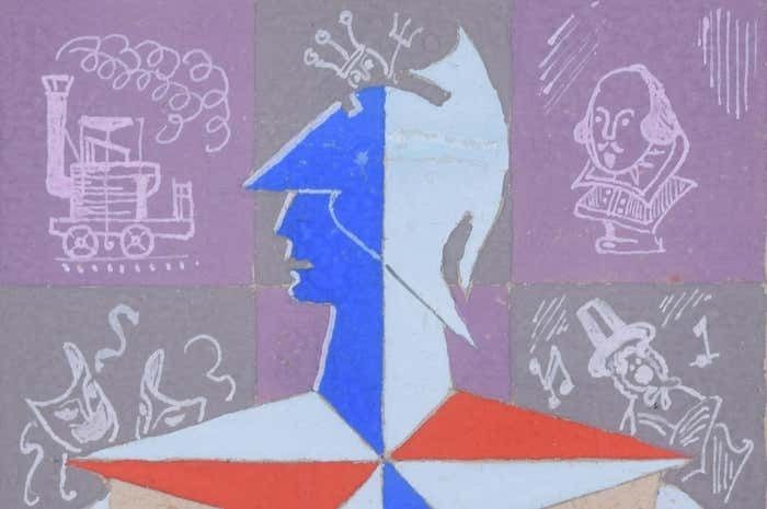 Festival Of Britain Logo 1951 Gouache By Peter J Wright After Abram Games 1951 photo furniture
