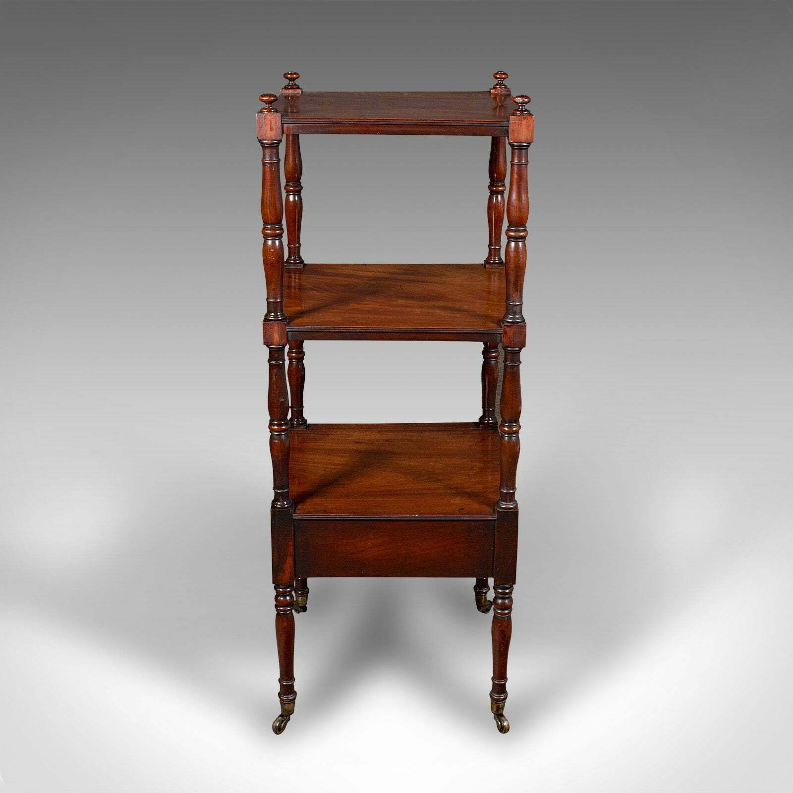 Antique 3 Tier Whatnot, English, Open Display Stand, Late Georgian, Circa 1800 photo 1495.0