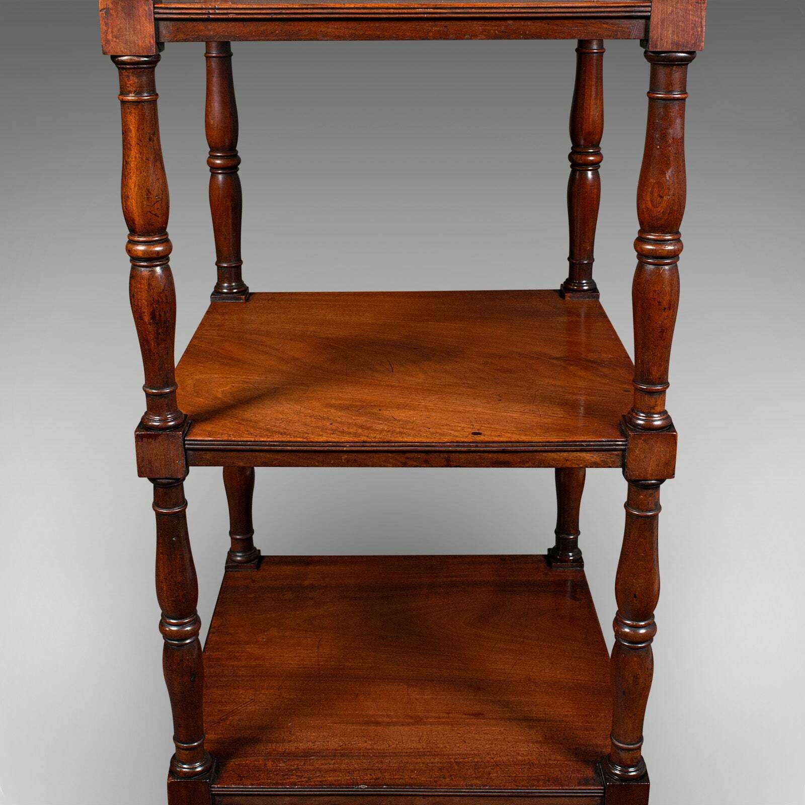 Antique 3 Tier Whatnot, English, Open Display Stand, Late Georgian, Circa 1800 photo vintage
