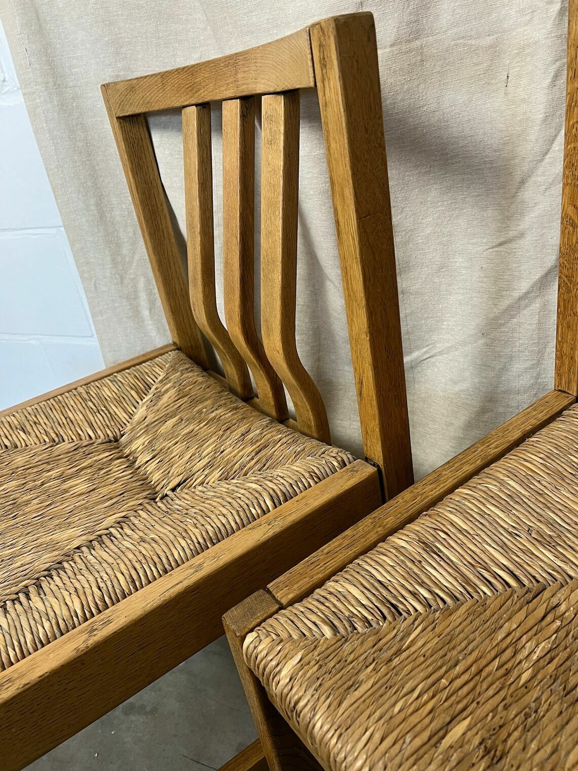 Vintage Dining Room Chairs With Wicker Seat photo furniture