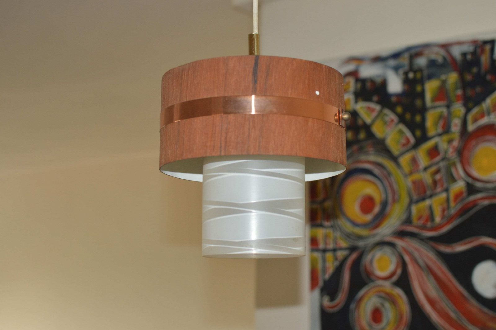 Lamp Space Age Atomic Ceiling Lamp. 1960/70 Mid Century Modernist Lamp. Nordic Lamp