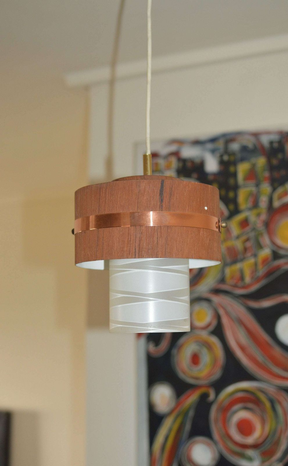 Lamp Space Age Atomic Ceiling Lamp. 1960/70 Mid Century Modernist Lamp. Nordic Lamp photo for sale
