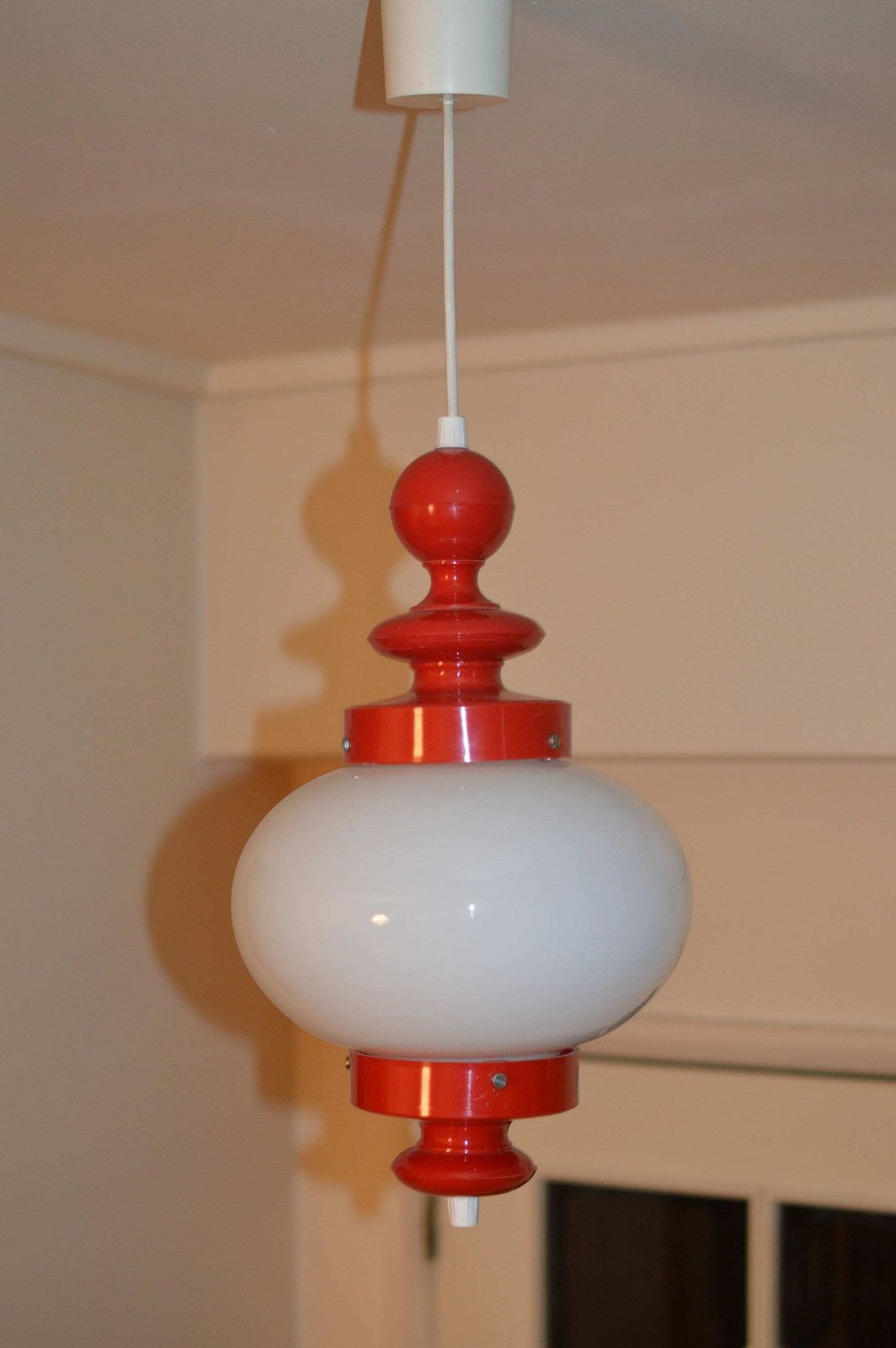 Vintage Lamp Space Age Midcentury Pop Opaline Glass photo furniture