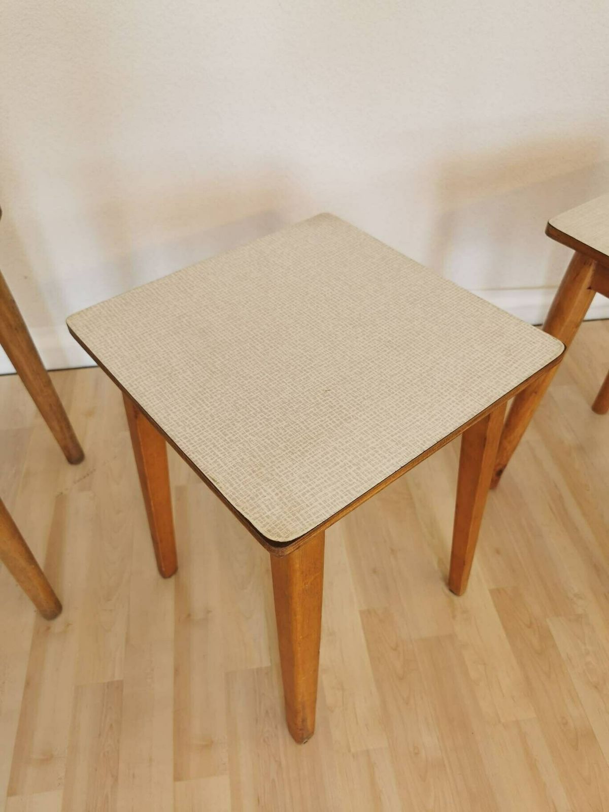 1 Of 3 Wooden Vintage Stool / Made In 1970s, Yugoslavia / Small Chair / Mid Century Coffee Table / Decorative Stool / Mcm Home Decor / photo Furniture