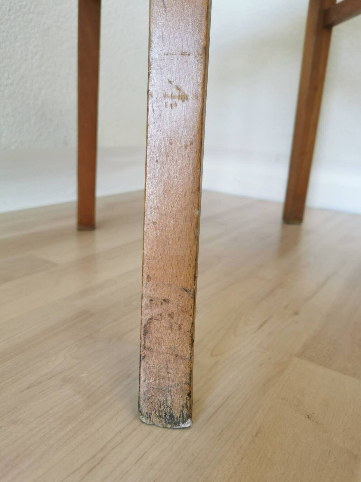 photo for sale Vintage Wooden Dining Chair / 1970s Yugoslavia / Bistro Dine Chair In Farmhouse Country Sytle / Mid Century Minimalist Japandi Boho Design