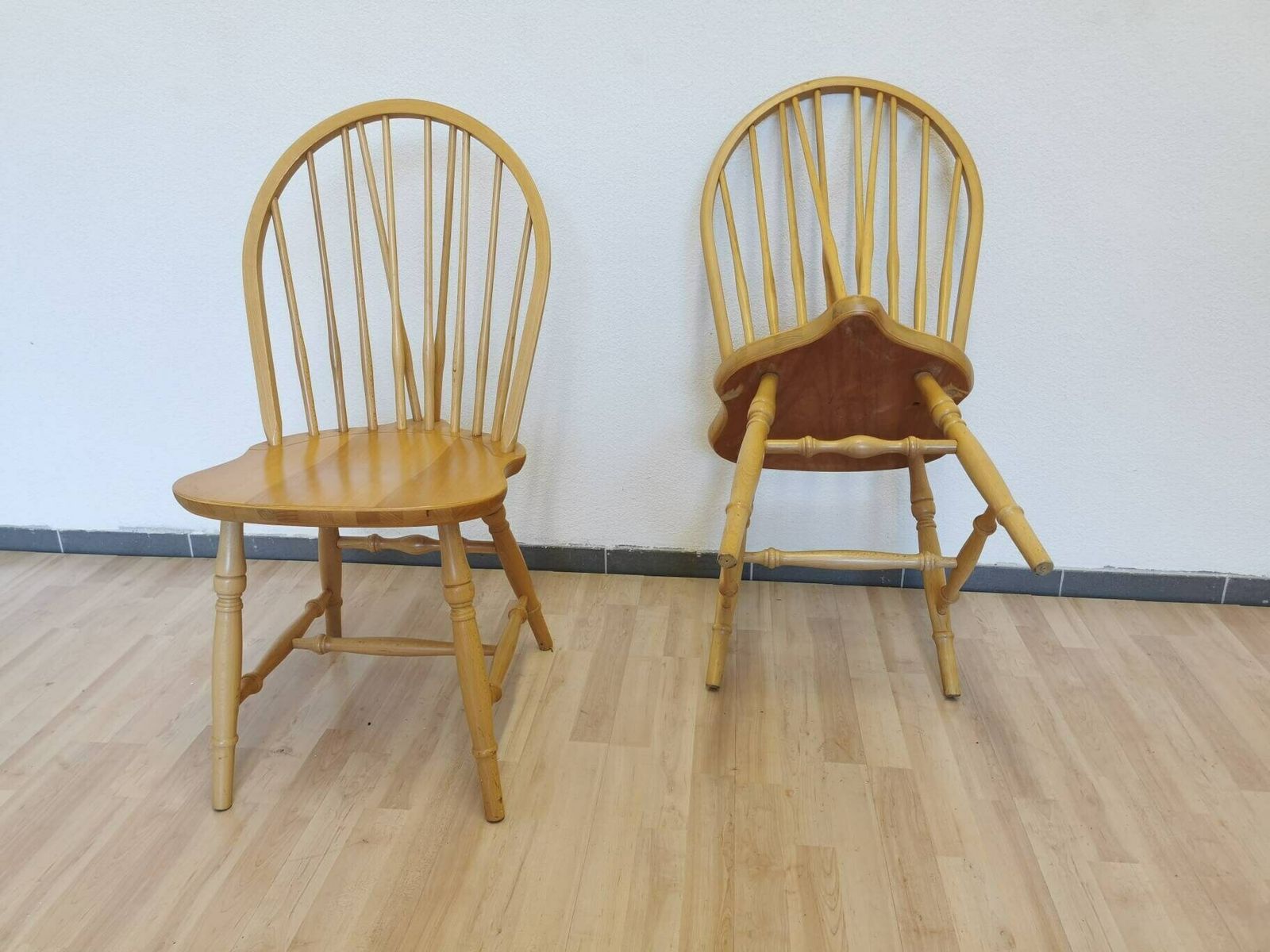 Set Of 2 Vintage Windsor Style Dining Chair photo 540.0