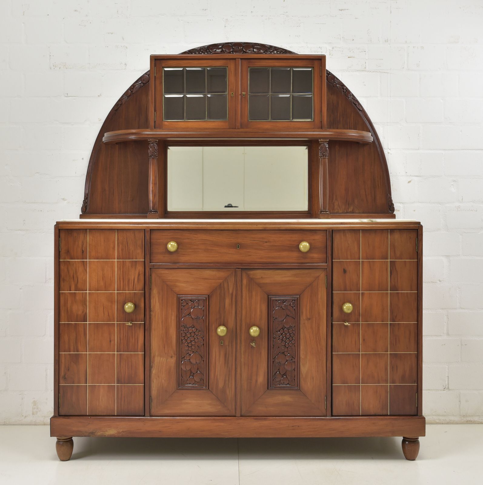 Antique! Buffet Cabinet Restored Art Deco Around 1920 Walnut Portugal Provenance photo furniture