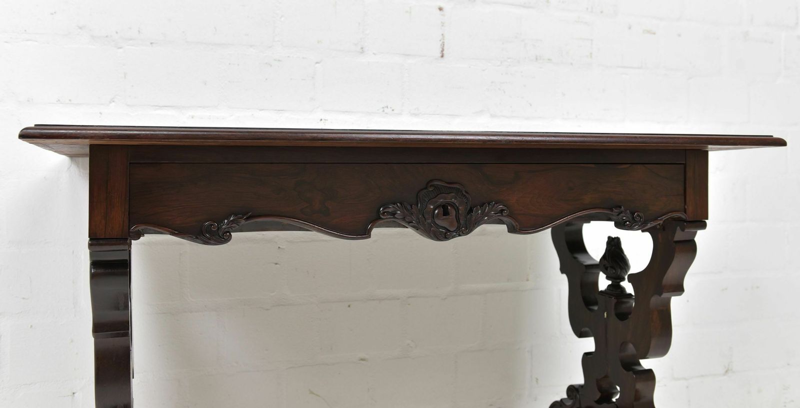 photo furniture Antique! Small Desk / Side Table Restored Neo Rococo Around 1890 Rosewood