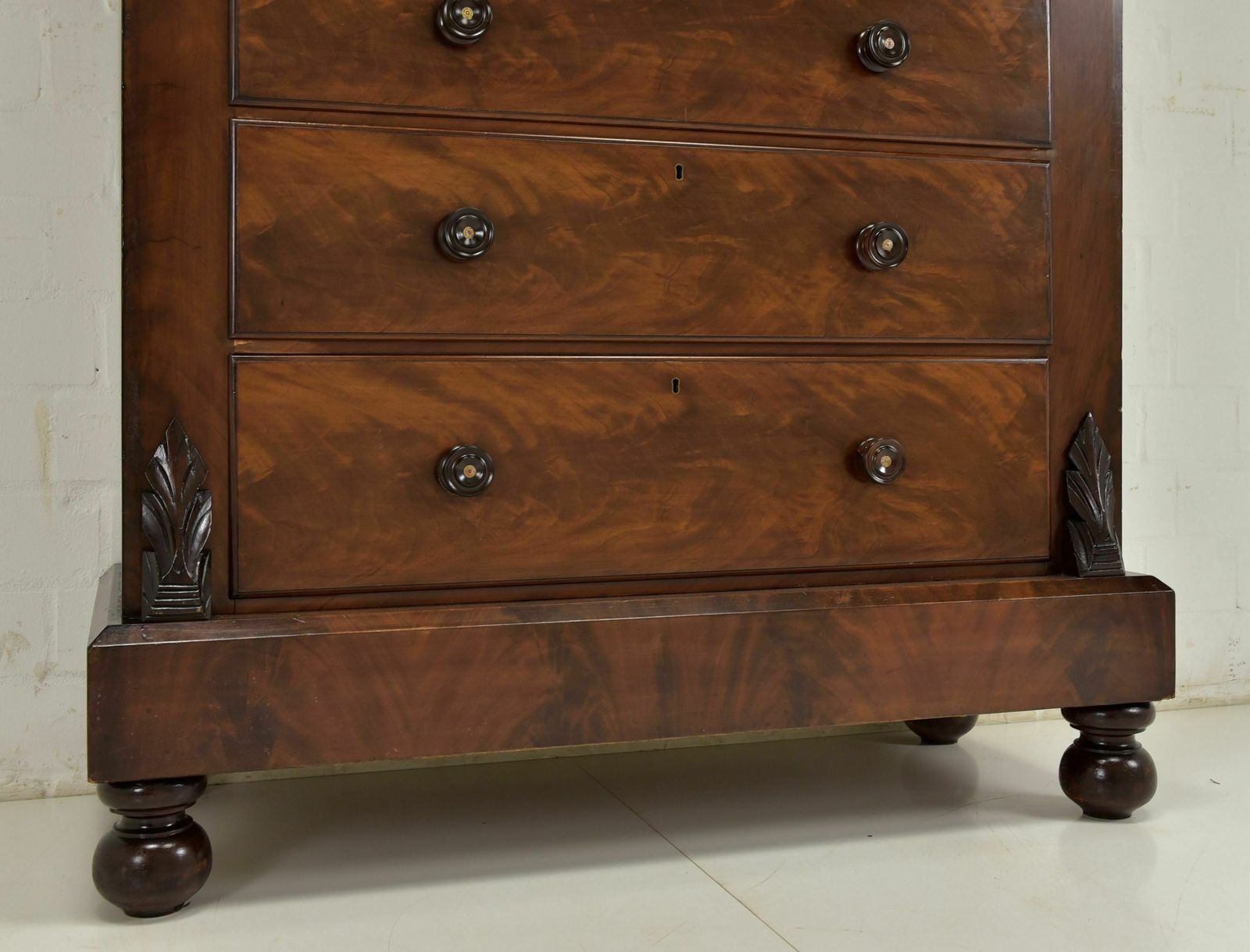 photo for sale Antique! Drawer Chest Restored Mahogany Around 1870 Vertiko Tall Chest Of Drawers