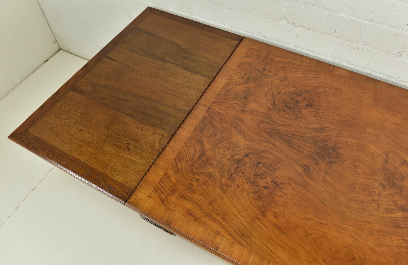Antique! Extendable Dining Table, Restored Solid Oak From The Wilhelminian Era Around 1900 photo for sale