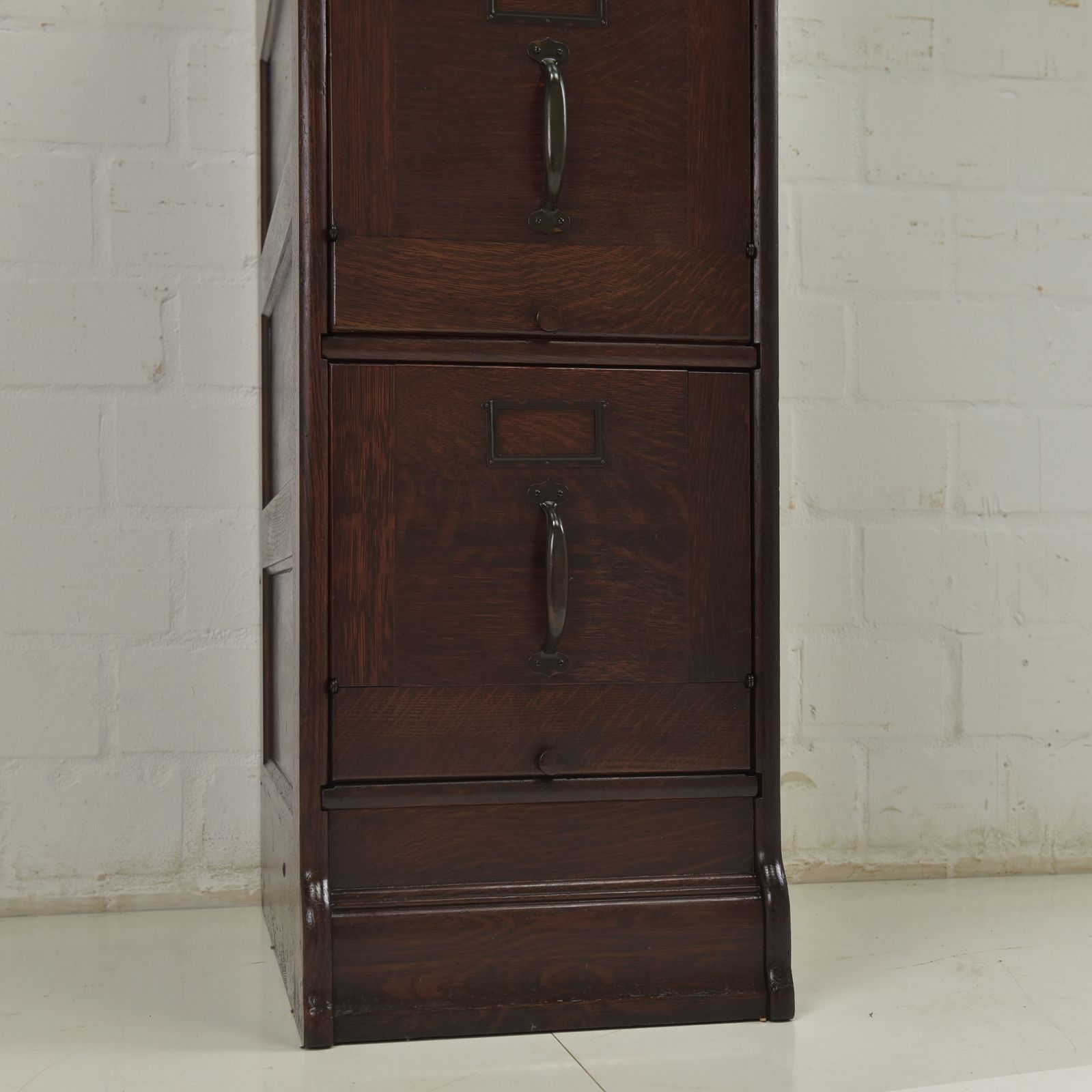 Antique! Index Cabinet Restored Globe Wernicke Around 1930 Oak Drawer Cabinet photo vinterior