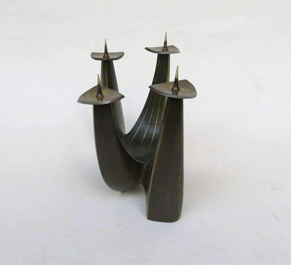Brass Candleholder By Klaus Ullrich For Faber & Schumacher, 1950s photo 909.5