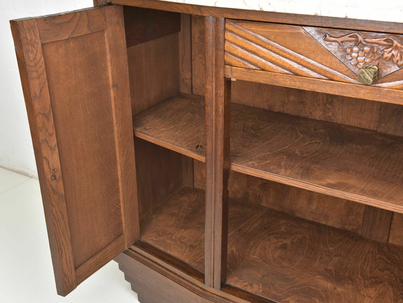 Antique! Sideboard Restored Art Deco Around 1925 Oak Chest Of Drawers Sideboard photo Furniture