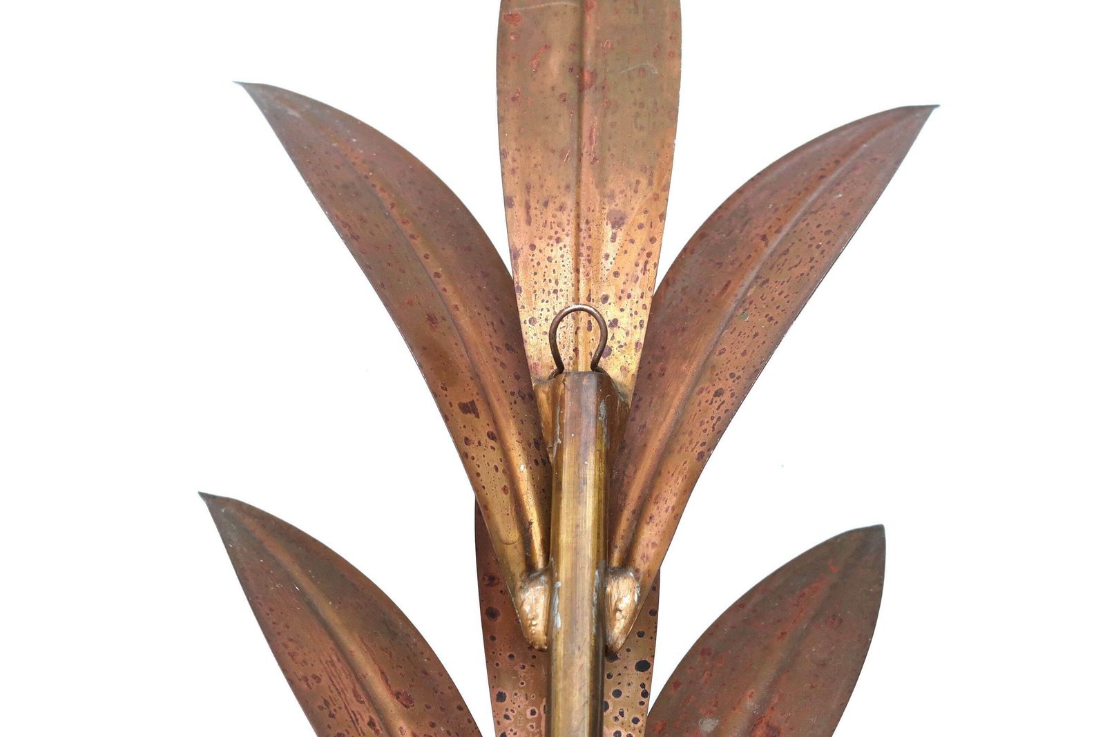 photo furniture Large Pair Of Brass Sconces : Leaf, 1970s / Leaves, Tomasse Barbi Style, Tropical, Exotic, Boho Chic, Hollywood Regency