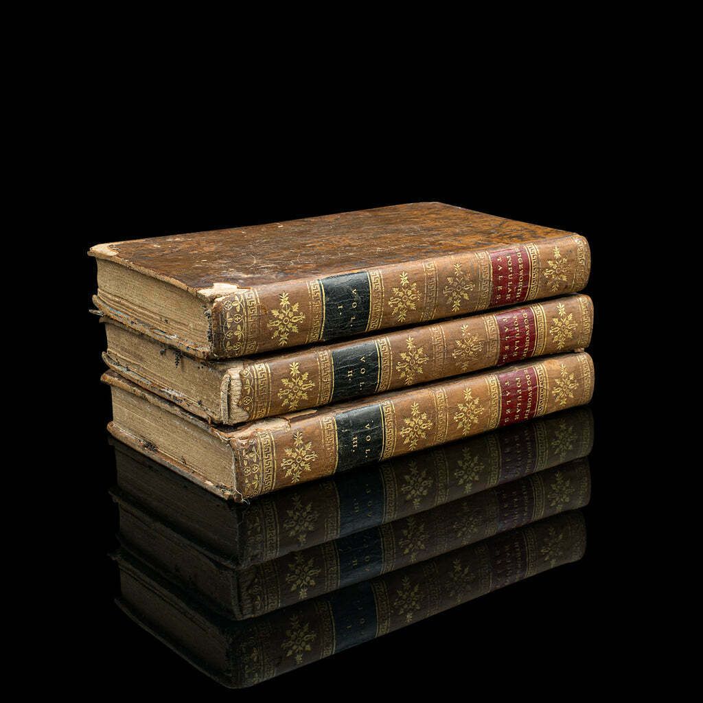 Set Of Antique Fiction Books, Popular Tales, Maria Edgeworth, English, Georgian photo furniture