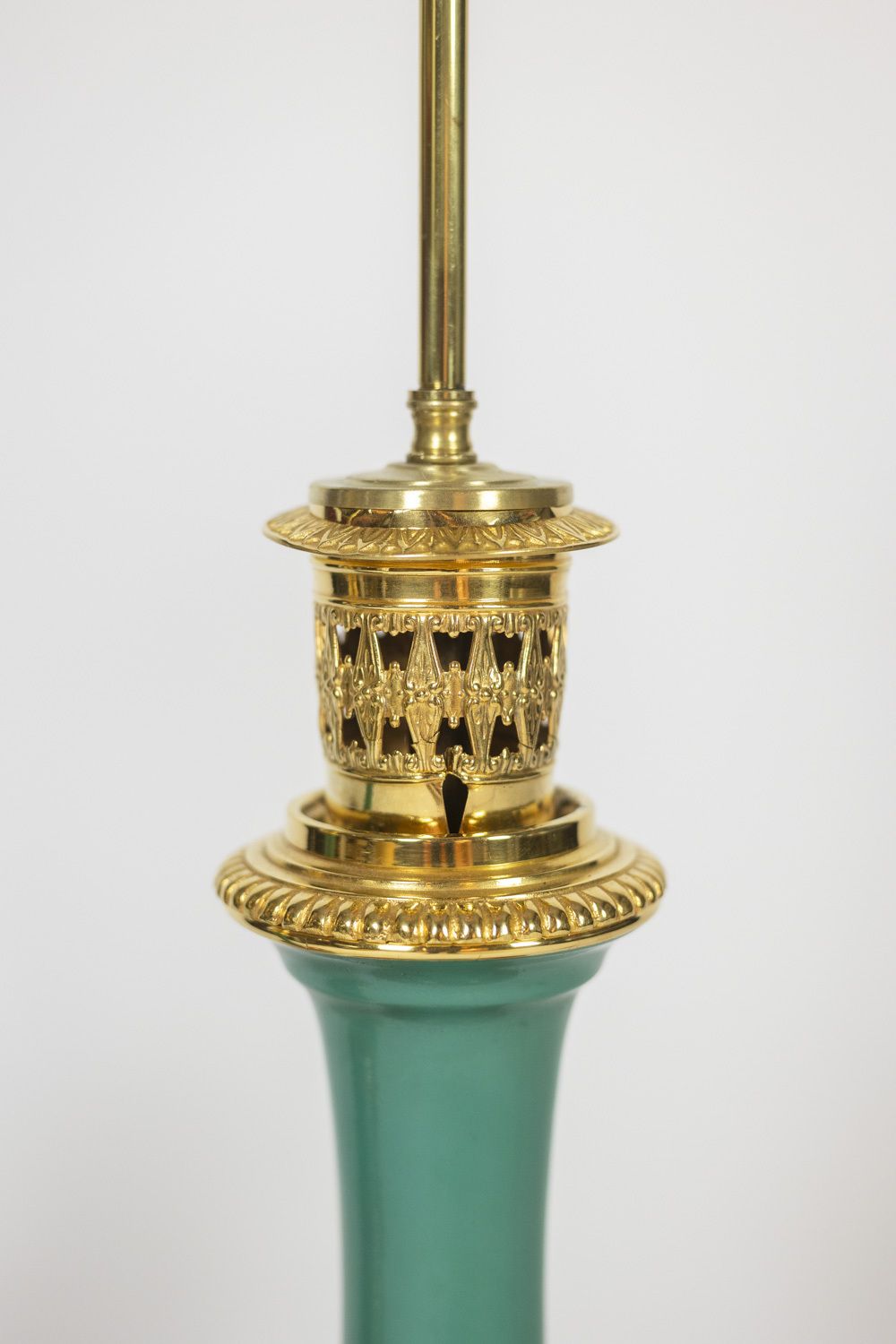 Pair Of Lamps In Porcelain Of Paris And Gilded Bronze. Circa 1850. photo vinterior