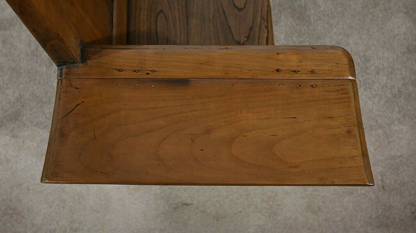 3505.32258018 Rare Cantou Fireplace Bench In Cherry And Chestnut – 2nd Half Of The 19th Century photo