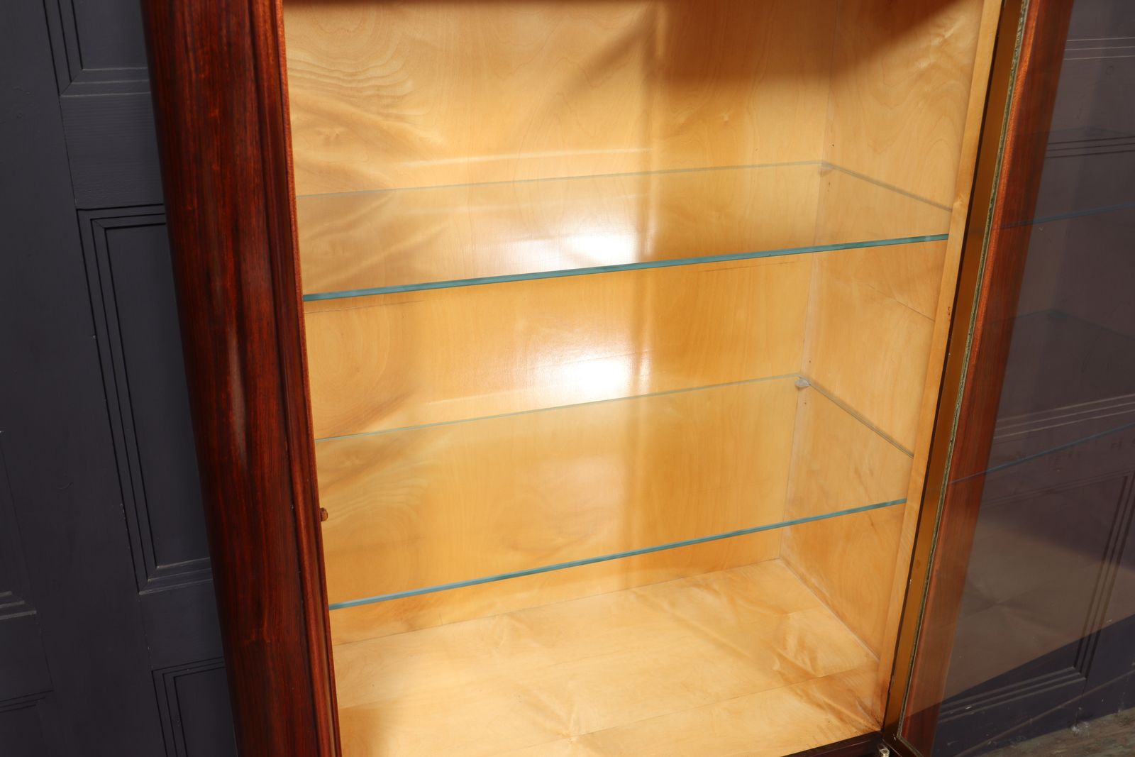 Furniture French Art Deco Display Cabinet In Rosewood photo