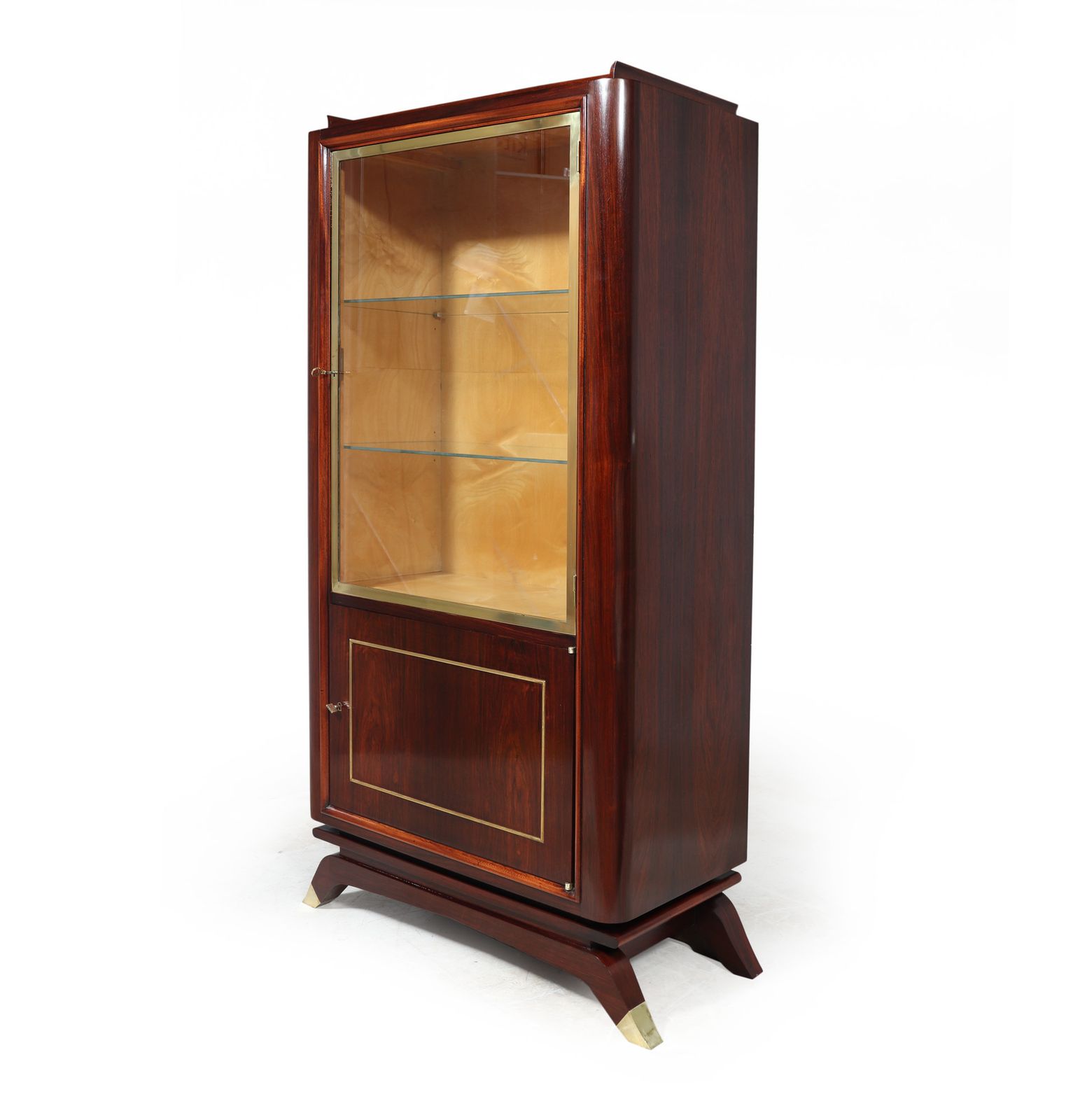 French Art Deco Display Cabinet In Rosewood photo for sale
