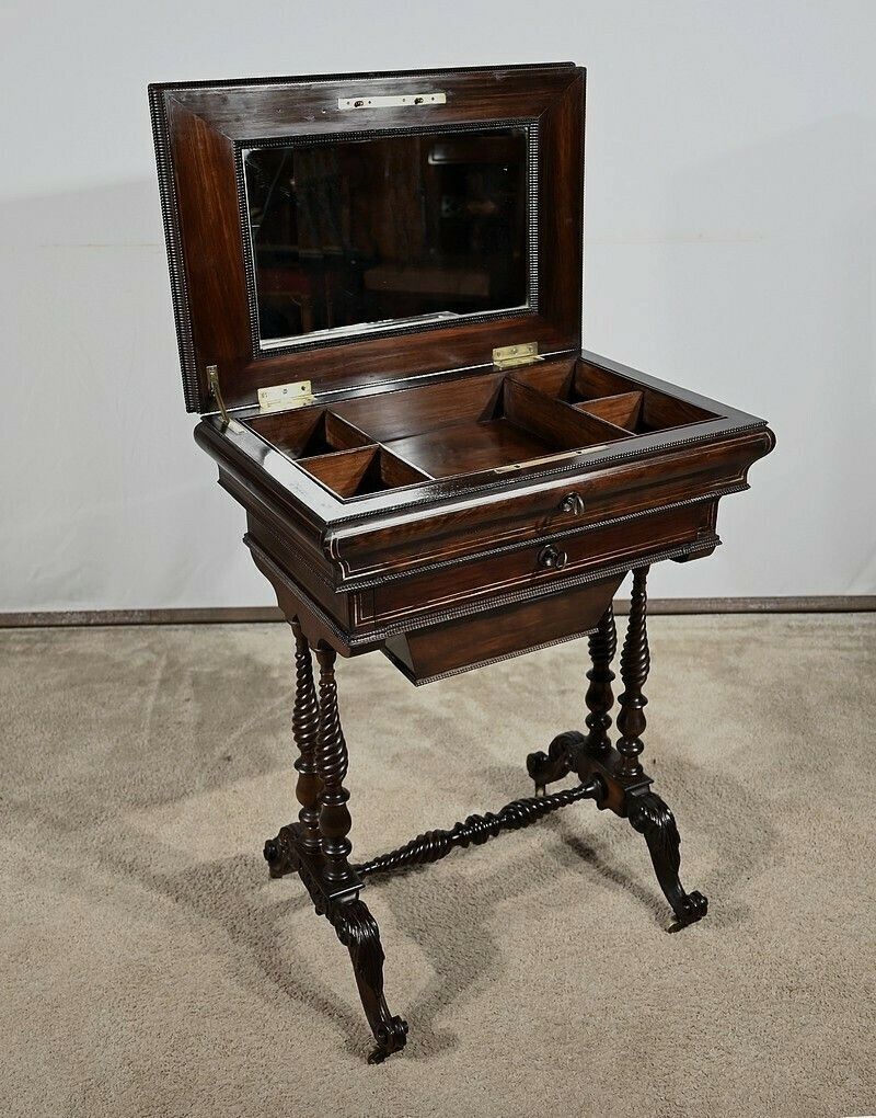 Small Table Hairdresser, Time Restoration – Early 19th Century photo furniture
