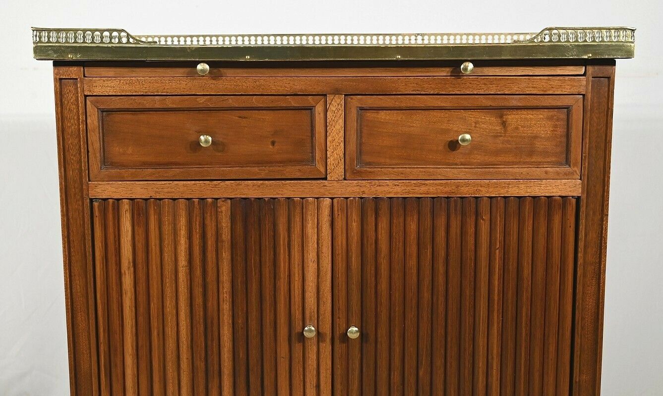photo furniture Small Mahogany Between Furniture, Louis XVI Style – End 19th