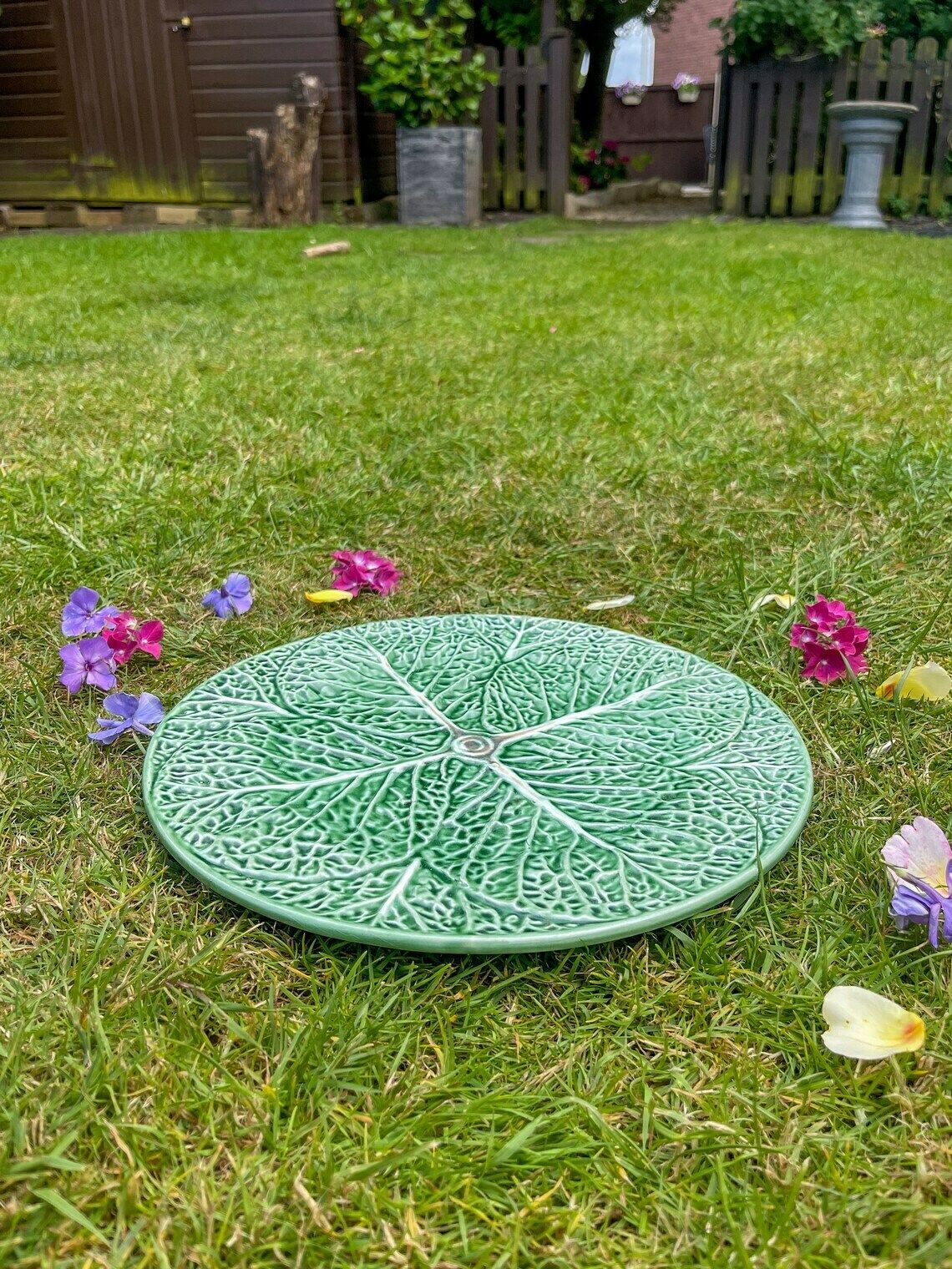 Bordello Pinheiro Majolica Plate Cabbage Farmhouse Centrepiece Portugal photo 56.0