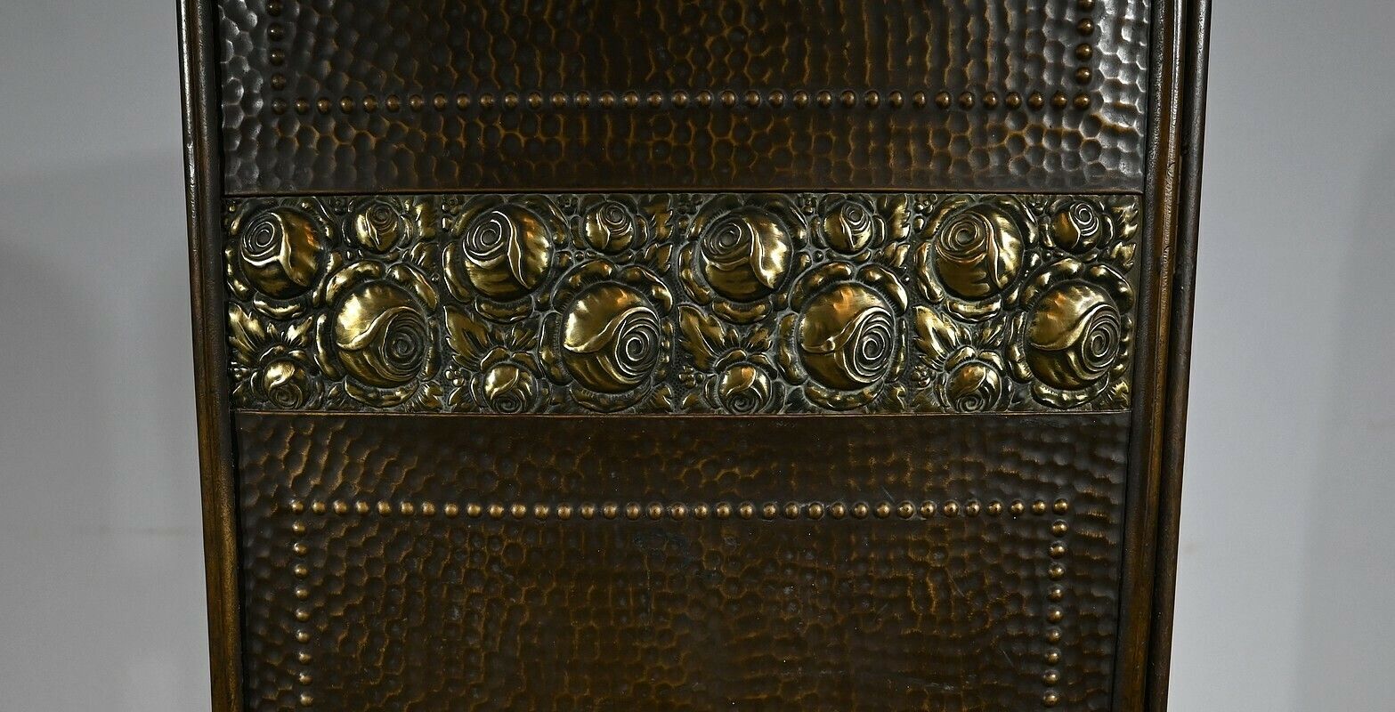 Home Decor Screen In Aged Brass, Art Nouveau – 1900 photo
