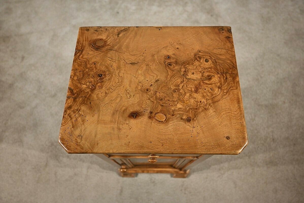 Tall Narrow Ash Burl Cabinet – Late 19th Century photo 1428.70967722