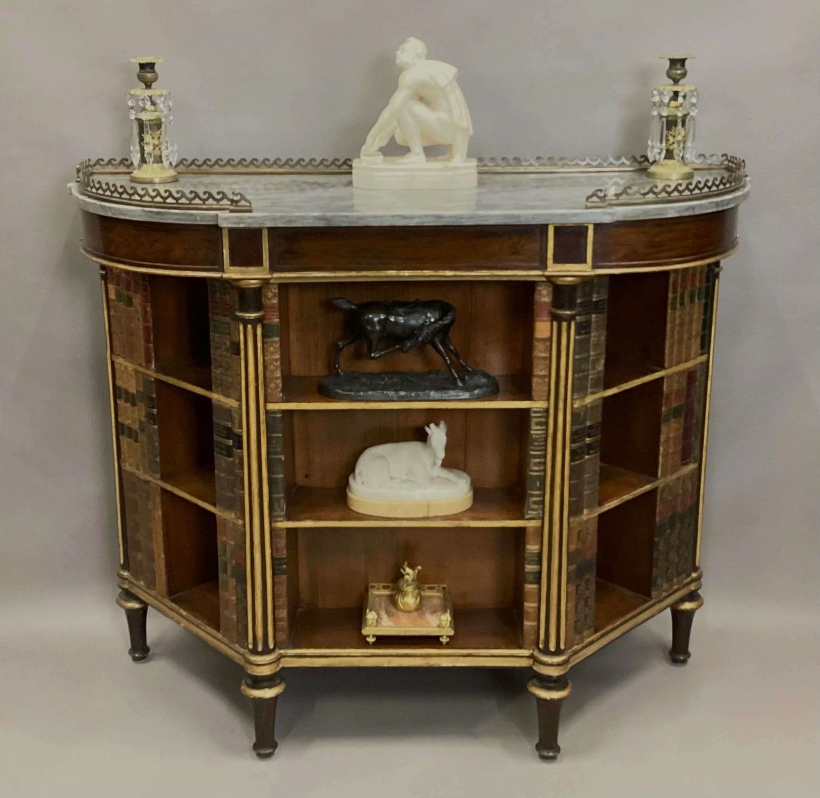 Splendid Regency Rosewood And Parcel Gilt Open Bookcase / Side Cabinet photo furniture