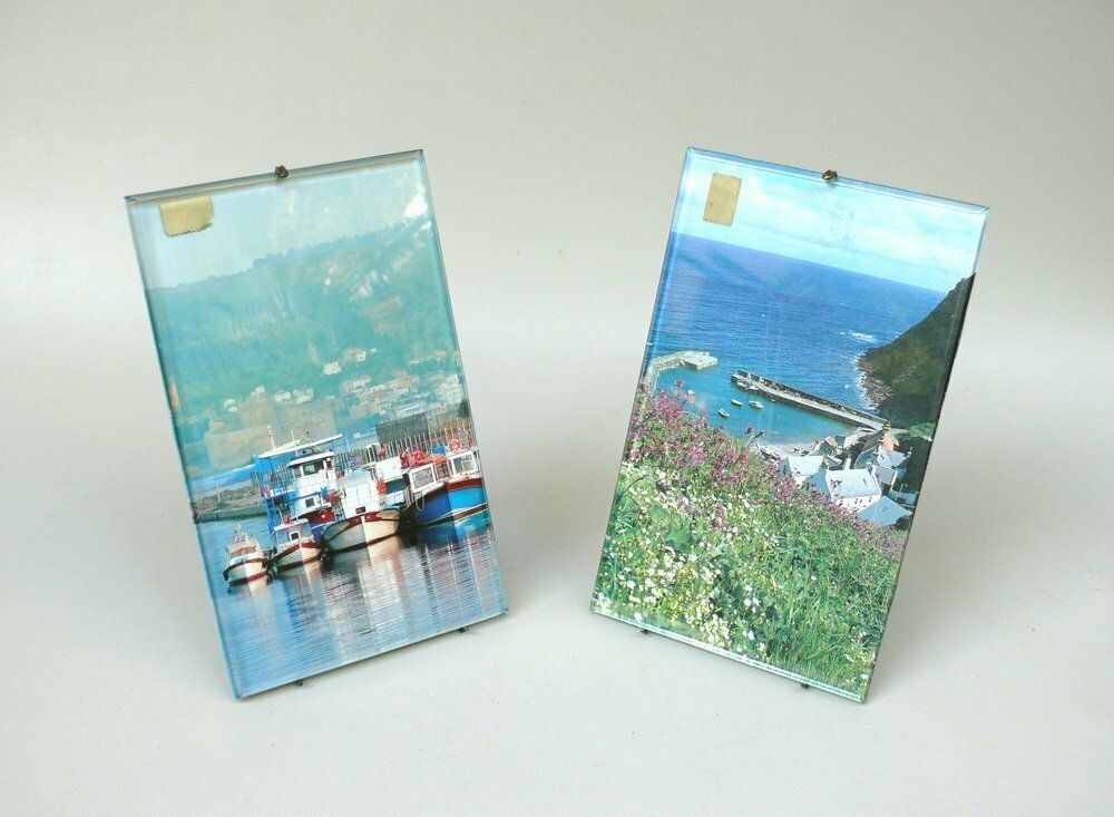 Large Art Nouveau Faceted Glass Panes, Germany, 1890s, Set Of 2
