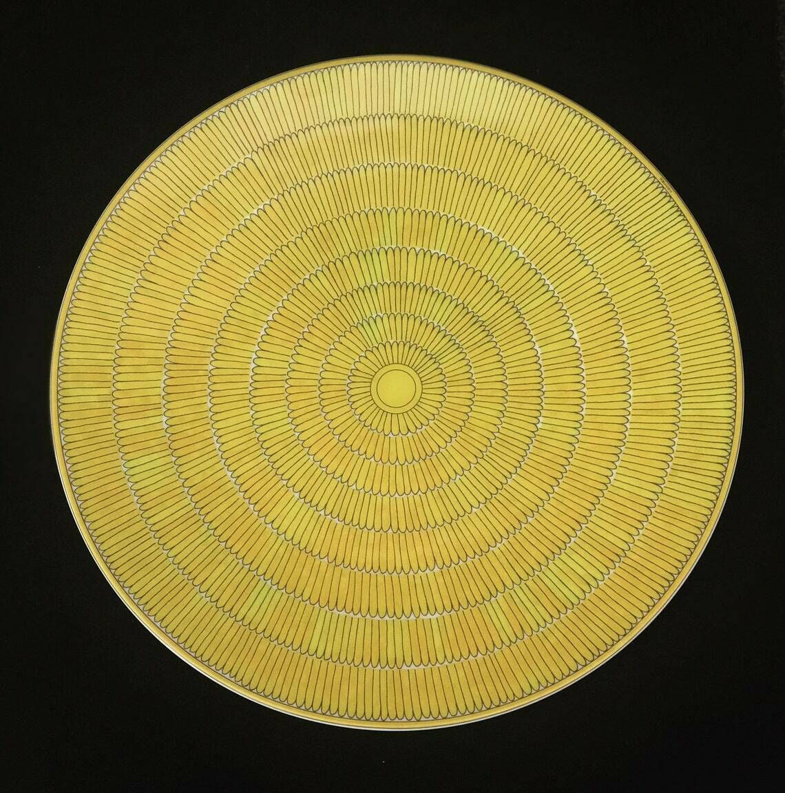 Hermes Under Plates Set Of 2 Soleil D Hermes Setting Place Presentation Plate Signed Wedding Gift Yellow Table Luxury Gift Wedding Gift