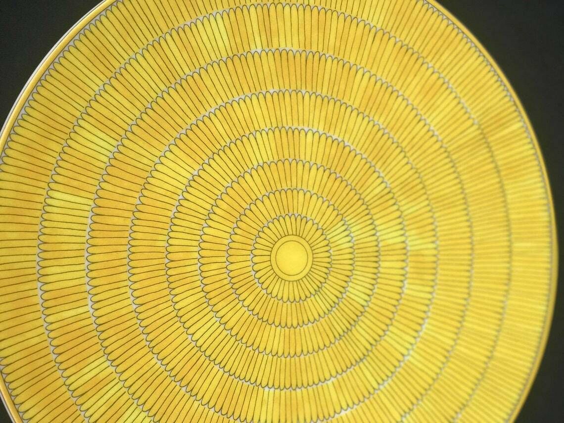 Hermes Under Plates Set Of 2 Soleil D Hermes Setting Place Presentation Plate Signed Wedding Gift Yellow Table Luxury Gift Wedding Gift photo Home Decor
