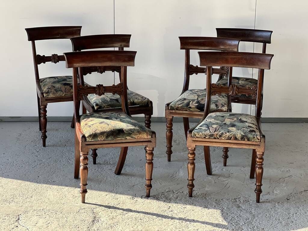 Mahogany Dining Room Set, Work In English 19th Century photo vinterior