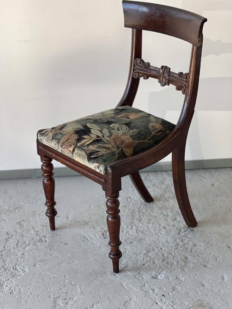 Mahogany Dining Room Set, Work In English 19th Century photo vintage