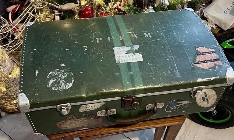 Large Domed Aluminium Suitcase By Heston Aircraft Company