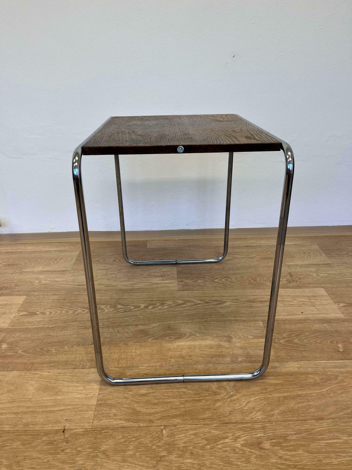 Bauhaus Chrome Nesting Or Side Table By Marcel Breuer For Mucke Melder, 1930s photo furniture
