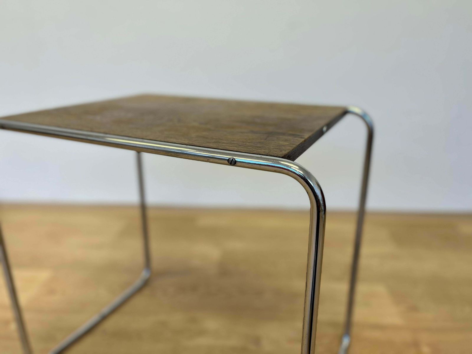 Bauhaus Chrome Nesting Or Side Table By Marcel Breuer For Mucke Melder, 1930s photo 971.0