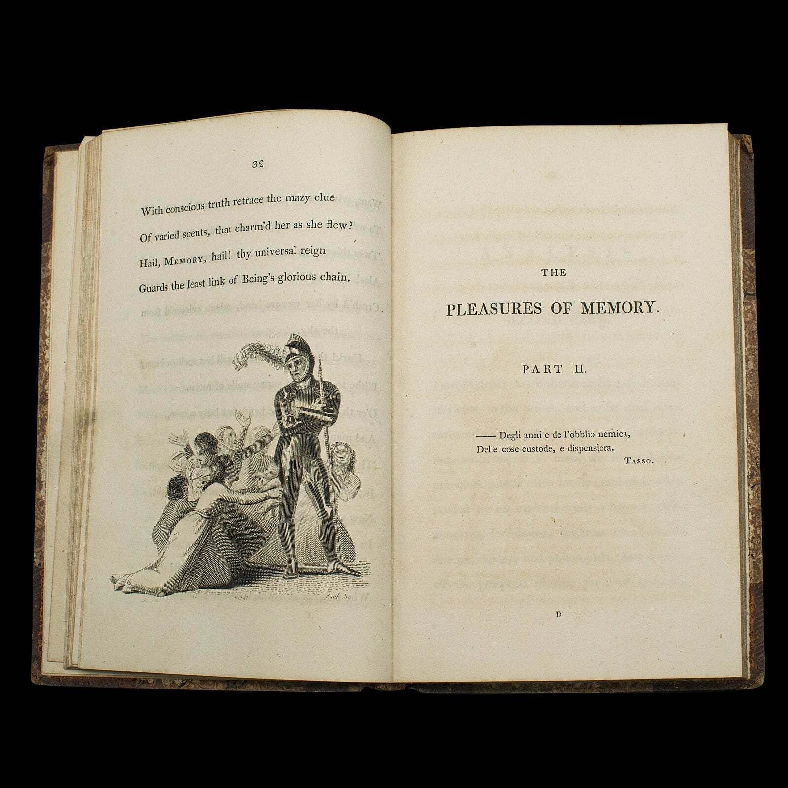 Antique Poetry Book, Pleasures Of Memory, Samuel Rogers, English, Georgian, 1803 photo vinterior