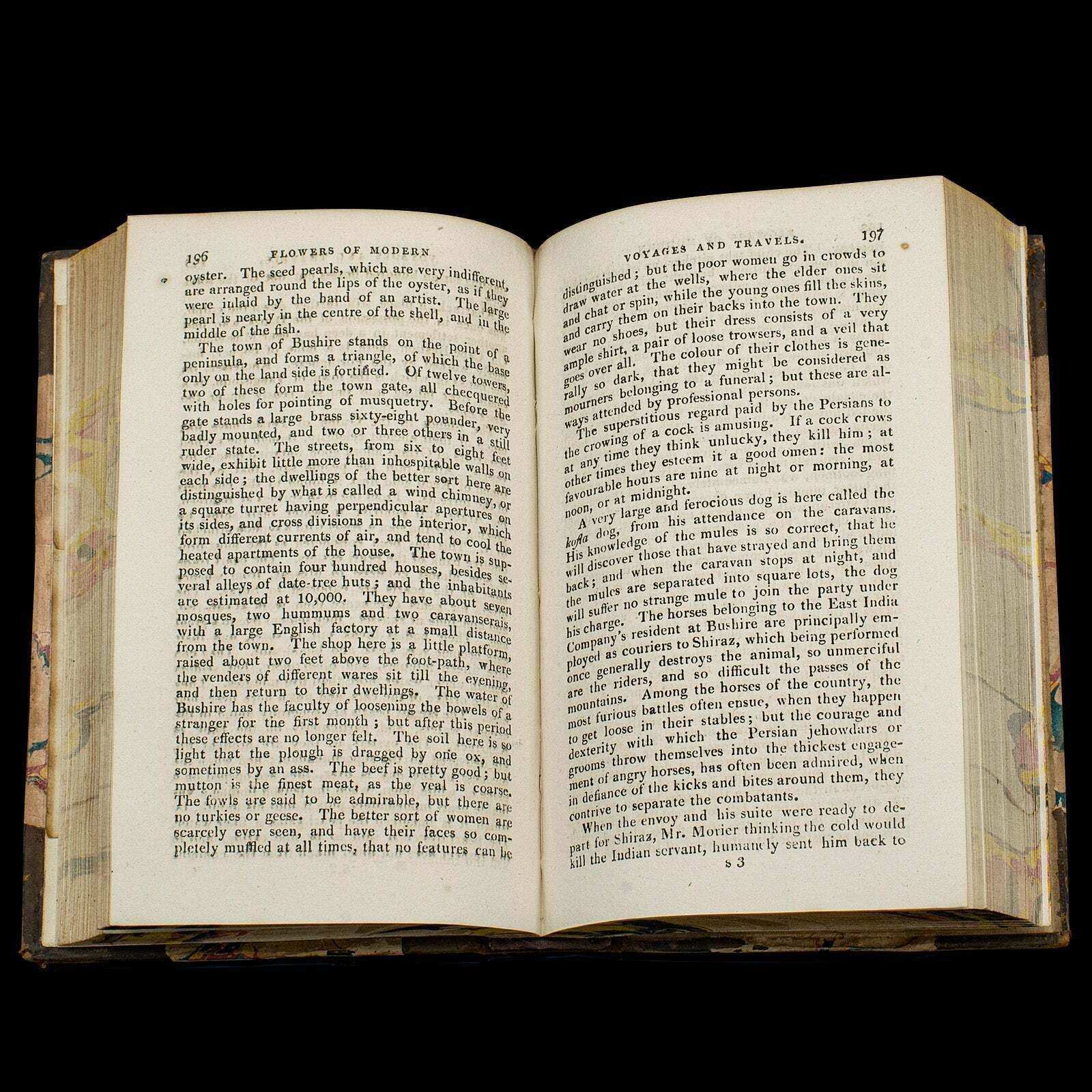 4 Vols Antique Botany Books, Flowers Of Modern Voyages, English, Georgian, 1820 photo vintage