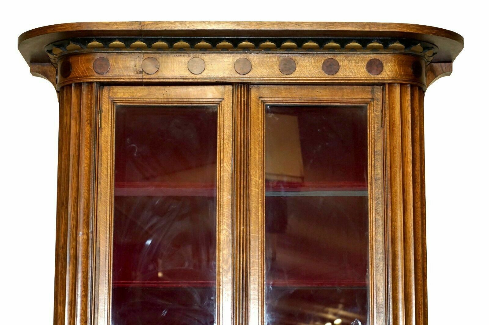 Meter Antique Samuel Pepys 1666 Style Library Bookcase Part Of Suite photo 7500.0