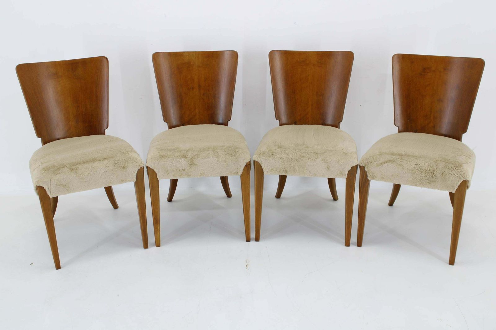 1950s Jindrich Halabala Dining Chairs H 214 For Up Závody, Set Of 4 photo furniture