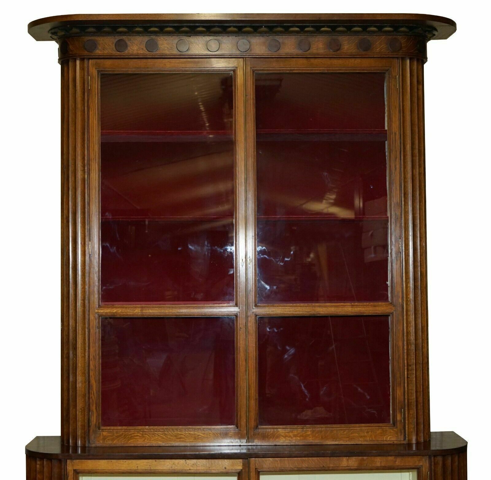 2.8 X 2.2 Meter Antique Samuel Pepys 1666 Style Library Bookcase Part Of Suite photo buy