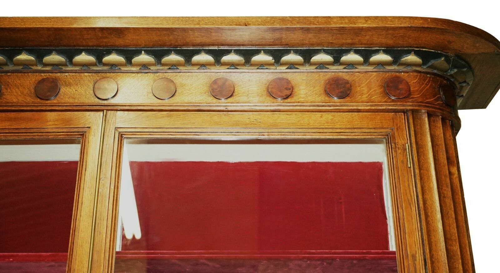 photo for sale 2.8 X 2.2 Meter Antique Samuel Pepys 1666 Style Library Bookcase Part Of Suite