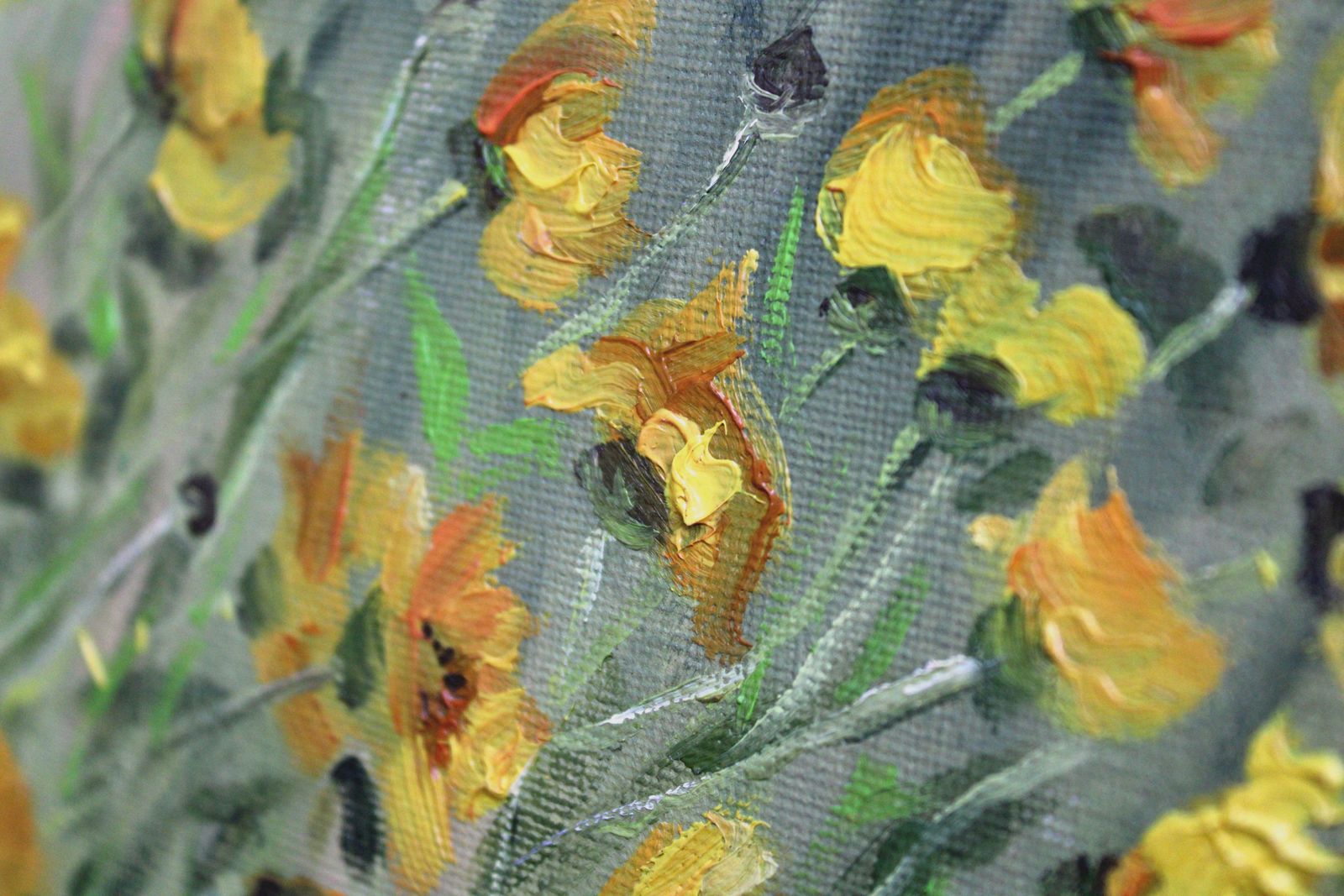 Alyona Prokofjeva Flowers Of The Sun. 2023, Canvas, Cardboard, Oil, 13x18 Cm 2022 photo Art